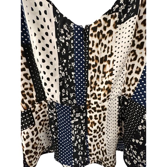 ✌️ 2/$40 ✌️New Cabi Adjustable Straps, Multi Patterned, Tank with Drawn in Waist - Picture 5 of 6